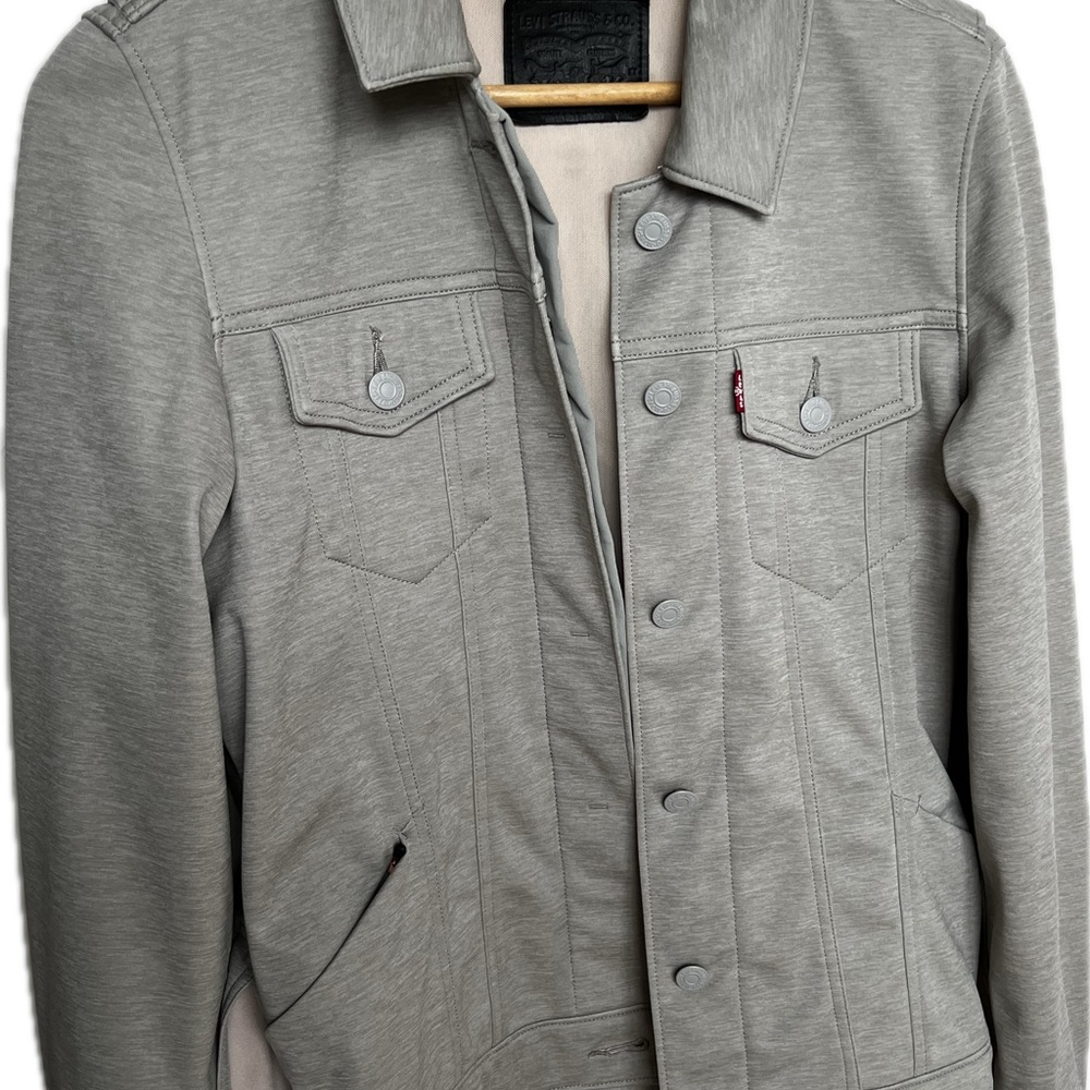 Levi's Heather Gray small Commuter Cycling Trucker Jacket